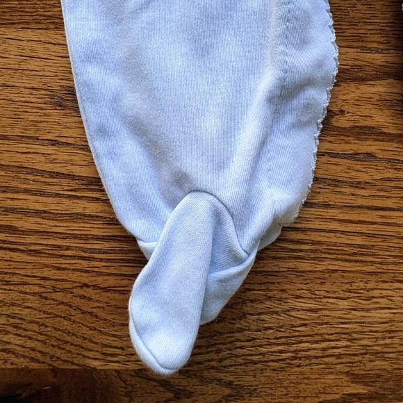 Kissy Kissy soft blue basic cotton footie- Pima cotton- made in Peru- 0-3 months - Picture 3 of 15